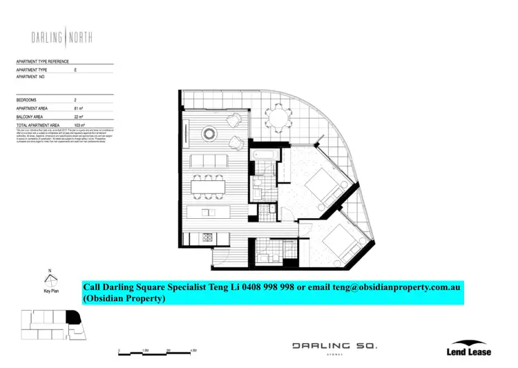 Floorplan of Homely apartment listing, Level 35/60 Hay Street, Sydney NSW 2000