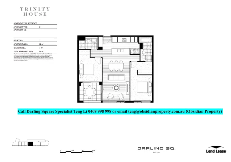 Floorplan of Homely apartment listing, 60 Hay Street, Sydney NSW 2000