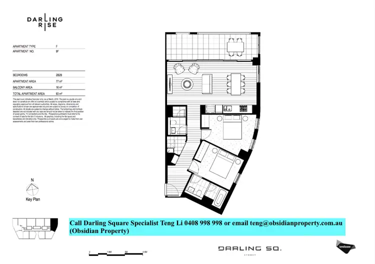 Floorplan of Homely apartment listing, 60 Hay Street, Sydney NSW 2000