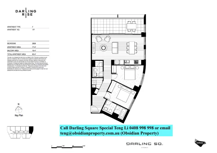 Floorplan of Homely apartment listing, 60 Tumbalong Boulevard, Haymarket NSW 2000