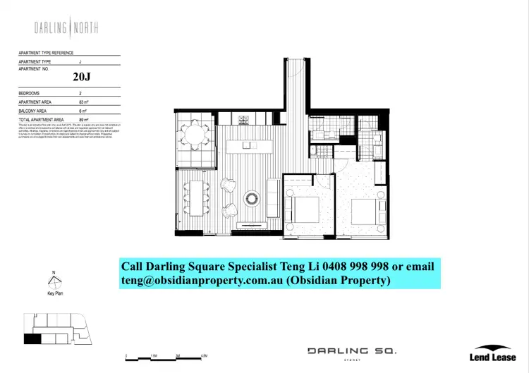 Floorplan of Homely apartment listing, 60 Hay Street, Sydney NSW 2000