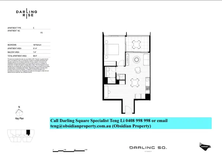 Floorplan of Homely apartment listing, 60 Tumbalong Boulevard, Haymarket NSW 2000