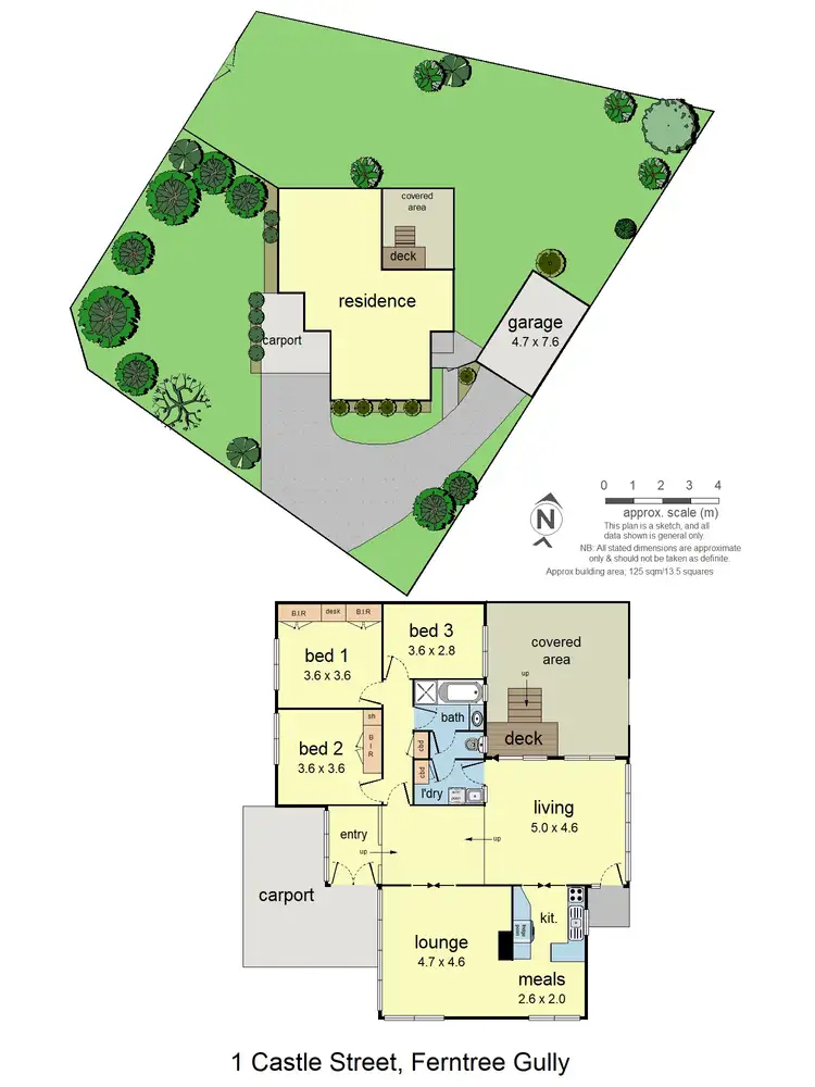 Floorplan of Homely house listing, 1 Castle Street, Ferntree Gully VIC 3156