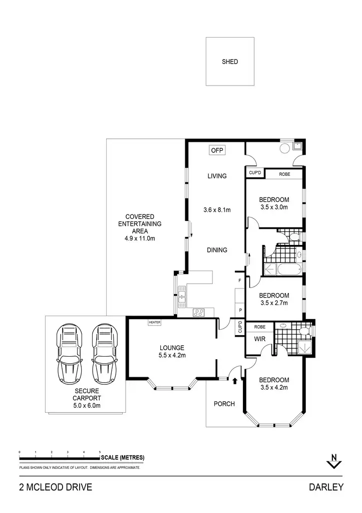 Floorplan of Homely house listing, 2 Mcleod Drive, Darley VIC 3340