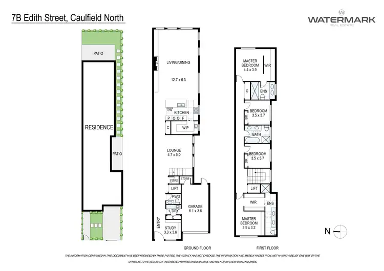 Floorplan of Homely townhouse listing, 7B Edith Street, Caulfield North VIC 3161