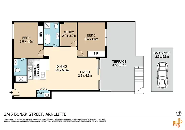Floorplan of Homely apartment listing, 3/45 Bonar Street, Arncliffe NSW 2205