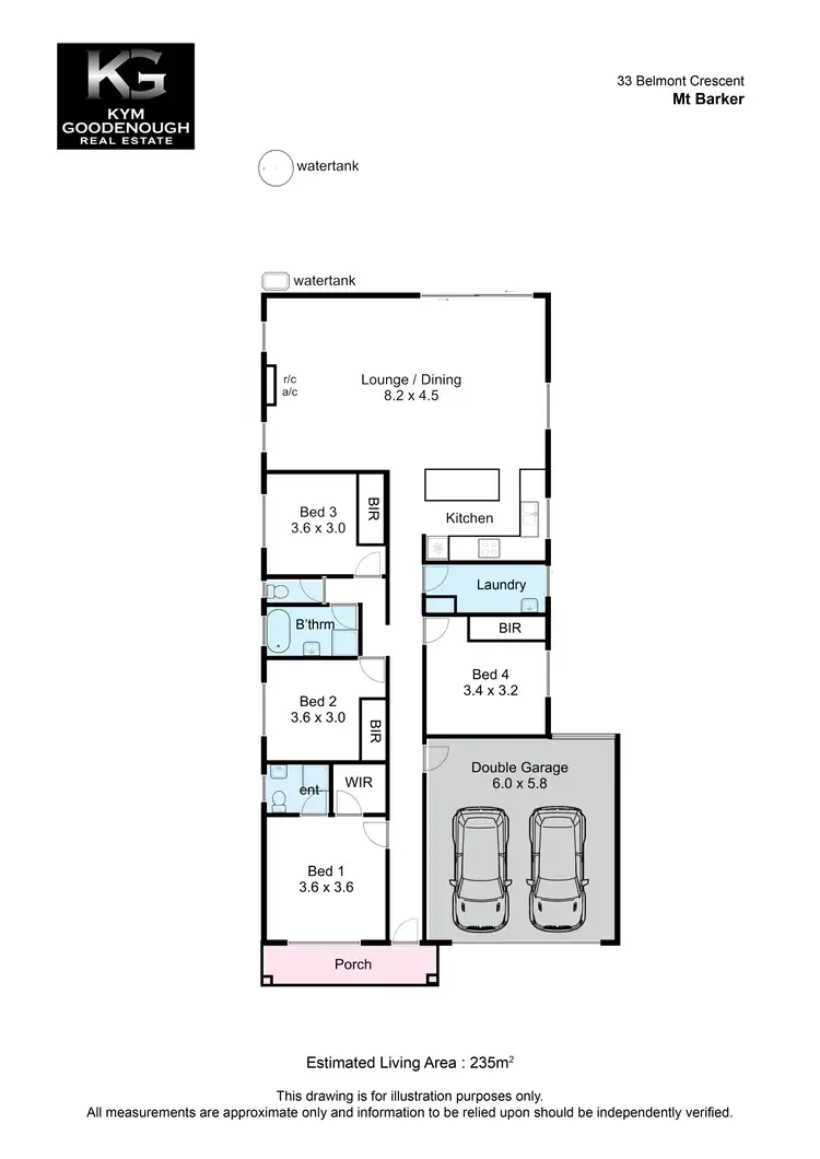 Floorplan of Homely house listing, 33 Belmont Crescent, Mount Barker SA 5251