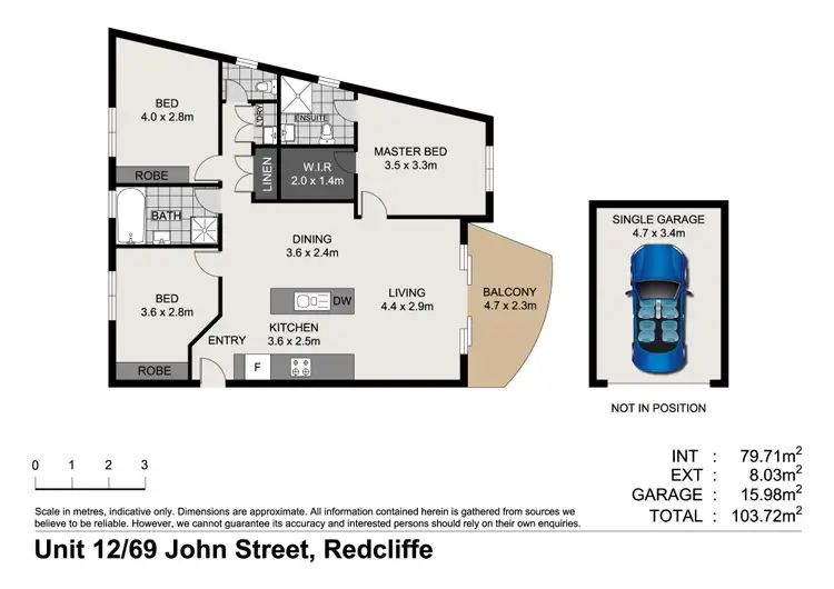 Floorplan of Homely unit listing, 12/69 John Street, Redcliffe QLD 4020