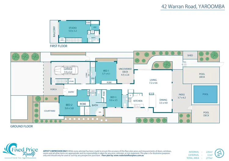 Floorplan of Homely house listing, 42 Warran Road, Yaroomba QLD 4573