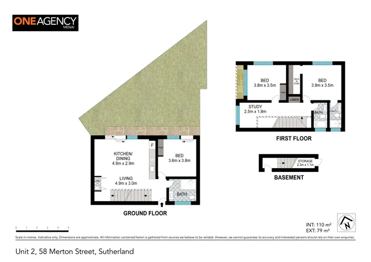 Floorplan of Homely townhouse listing, 2/58 Merton Street, Sutherland NSW 2232
