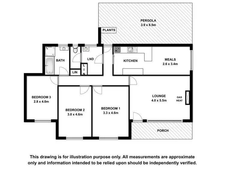 Floorplan of Homely house listing, 121 Williams Road, Millicent SA 5280