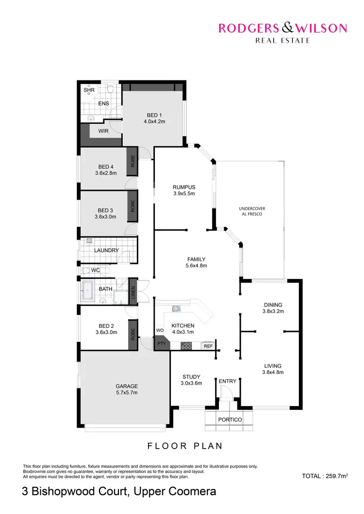 Floorplan of Homely house listing, 3 Bishopwood Court, Upper Coomera QLD 4209