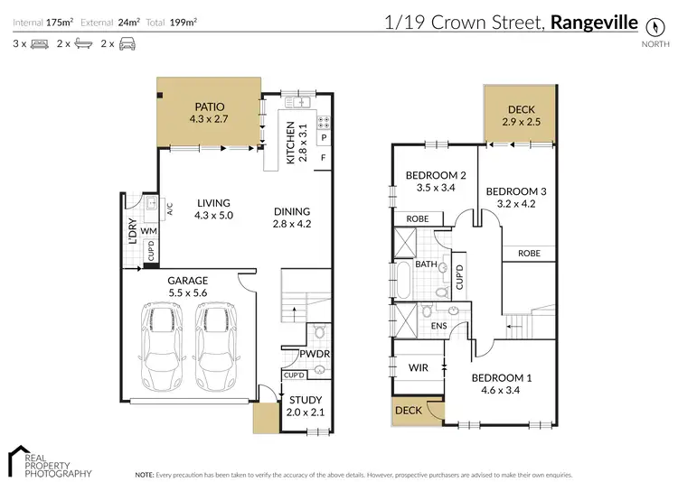 Floorplan of Homely townhouse listing, Unit 1/19 Crown Street, Rangeville QLD 4350