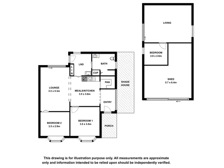 Floorplan of Homely house listing, 5 Chambers Street, Beachport SA 5280