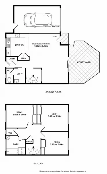 Floorplan of Homely townhouse listing, 10/413 Bevan Street, Lavington NSW 2641