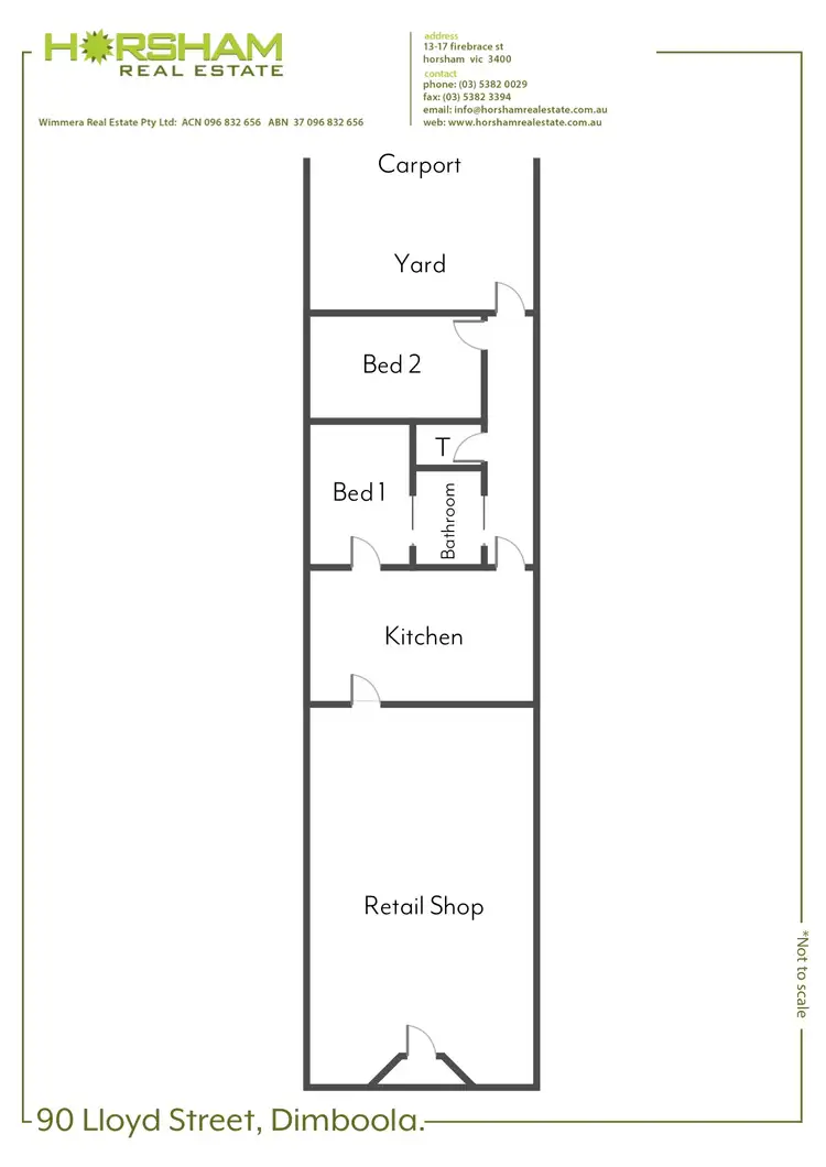 Floorplan of Homely house listing, 90 Lloyd Street, Dimboola VIC 3414