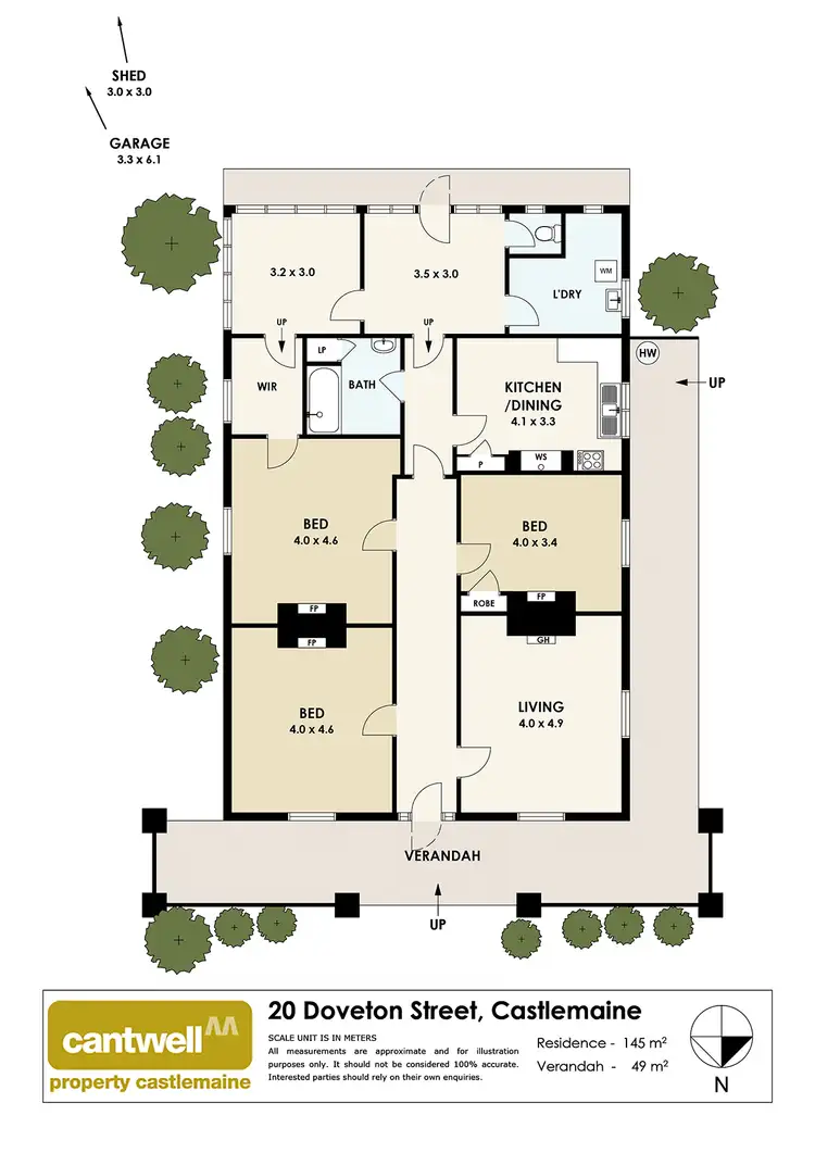 Floorplan of Homely house listing, 20 Doveton Street, Castlemaine VIC 3450