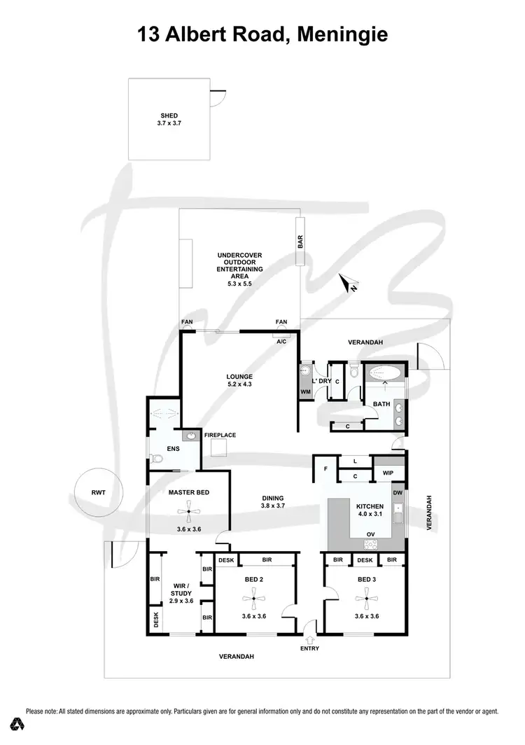 Floorplan of Homely house listing, 13 Albert Road, Meningie SA 5264