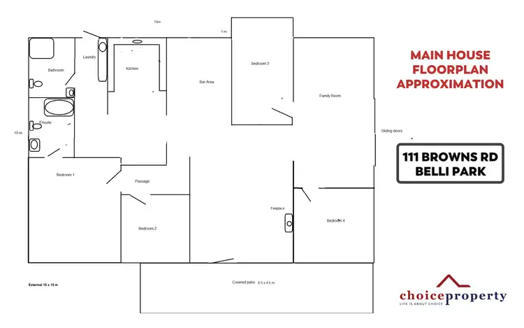 Floorplan of Homely rural property listing, 111 BROWNS ROAD, Belli Park QLD 4562