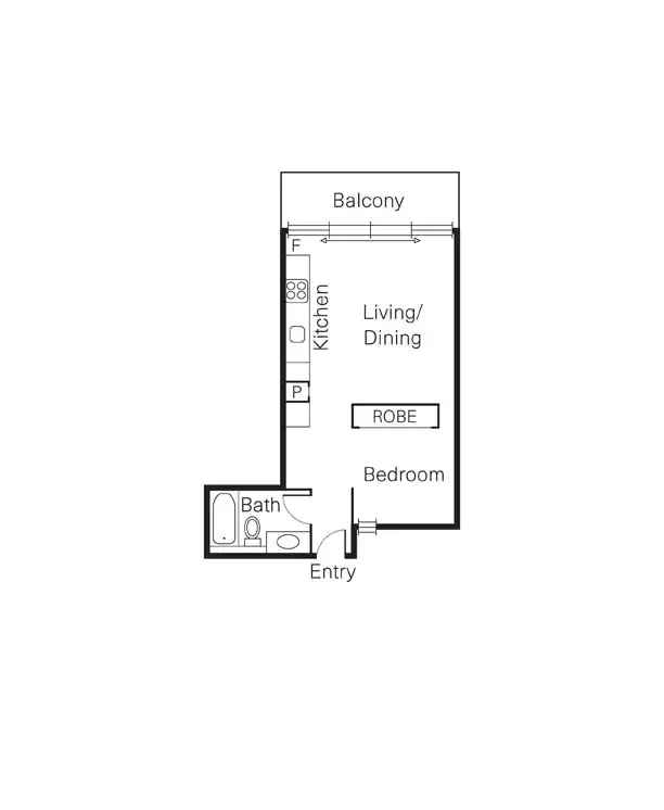 Floorplan of Homely apartment listing, 406/1 Margaret Street, Richmond VIC 3121