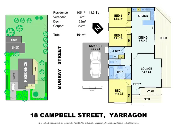 Floorplan of Homely house listing, 18 Campbell Street, Yarragon VIC 3823