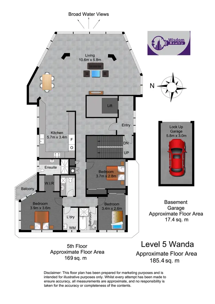 Floorplan of Homely apartment listing, 5/534 Marine Parade, Biggera Waters QLD 4216