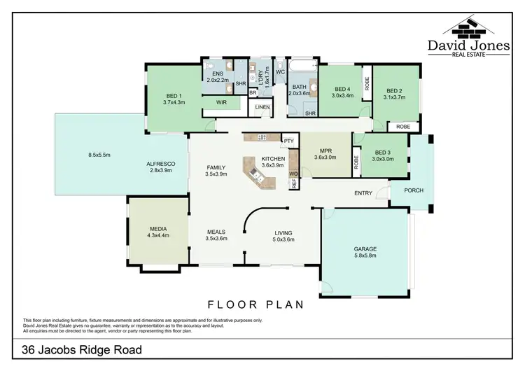 Floorplan of Homely house listing, 36 Jacobs Ridge Road, Ormeau QLD 4208