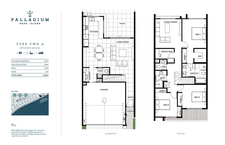 Floorplan of Homely villa listing, 72 Palladium Boulevard, Hope Island QLD 4212