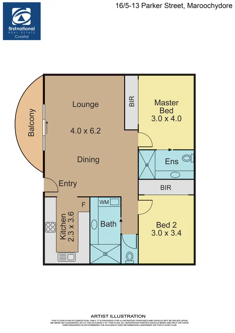 Floorplan of Homely unit listing, 16/5-13 Parker Street, Maroochydore QLD 4558