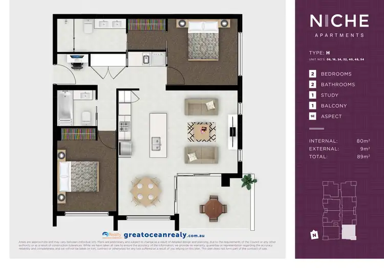 Floorplan of Homely apartment listing, 408/11 Andrews Street, Southport QLD 4215