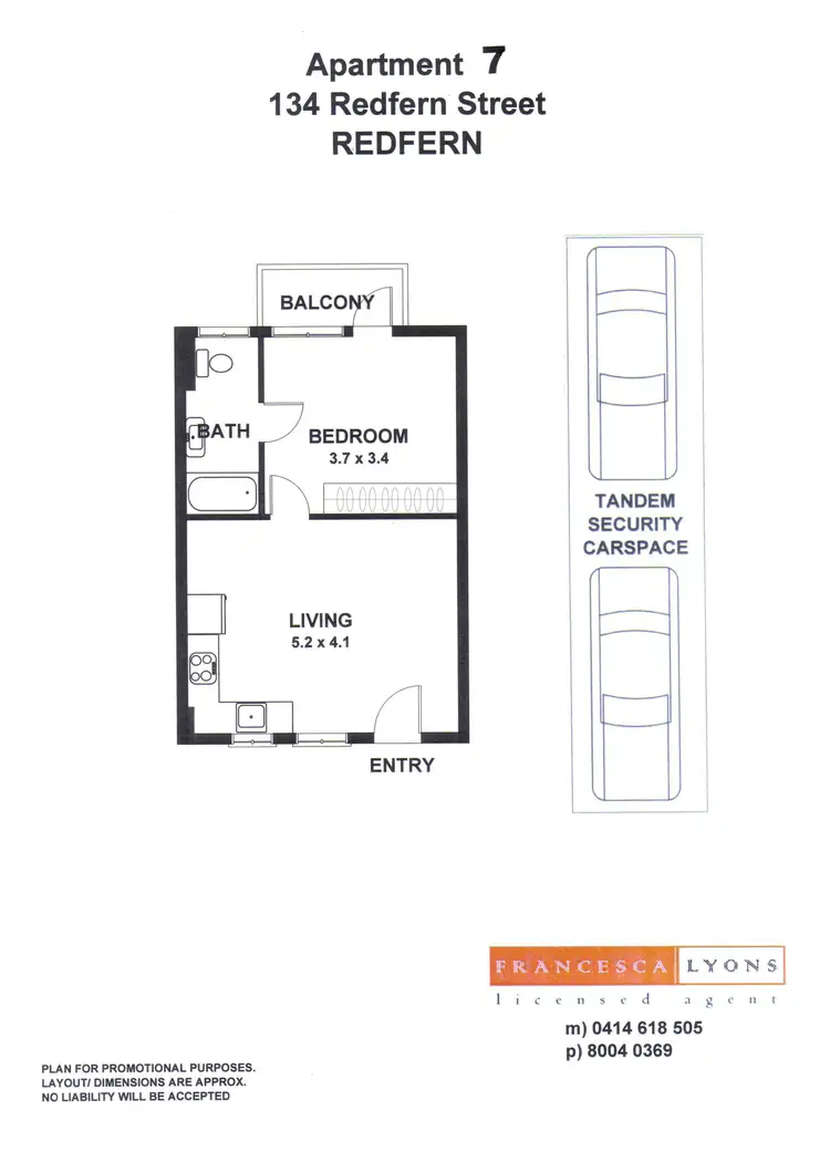 Floorplan of Homely apartment listing, 7/134-138 Redfern Street, Redfern NSW 2016