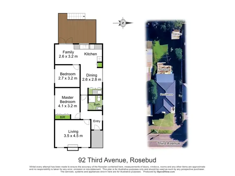 Floorplan of Homely house listing, 92 Third Avenue, Rosebud VIC 3939