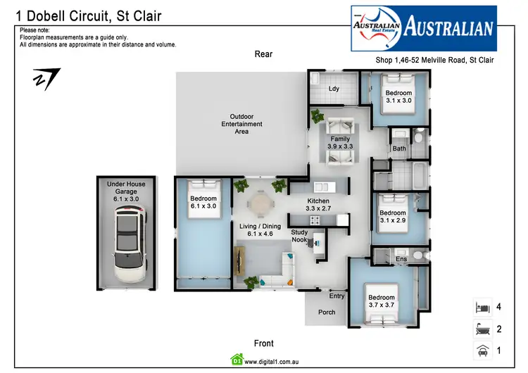 Floorplan of Homely house listing, 1 Dobell Circuit, St Clair NSW 2759