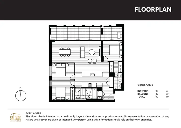 Floorplan of Homely apartment listing, 104C/1 Muller Lane, Mascot NSW 2020