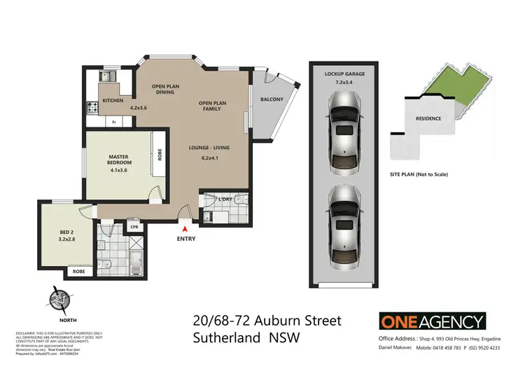 Floorplan of Homely apartment listing, 20/68-72 Auburn St, Sutherland NSW 2232