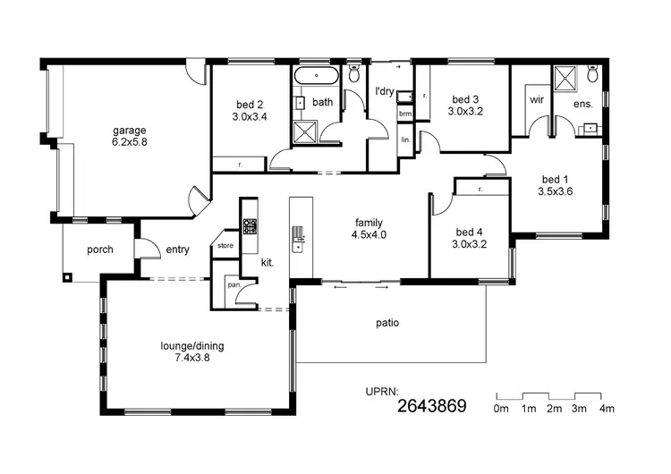 Floorplan of Homely house listing, Address available on request