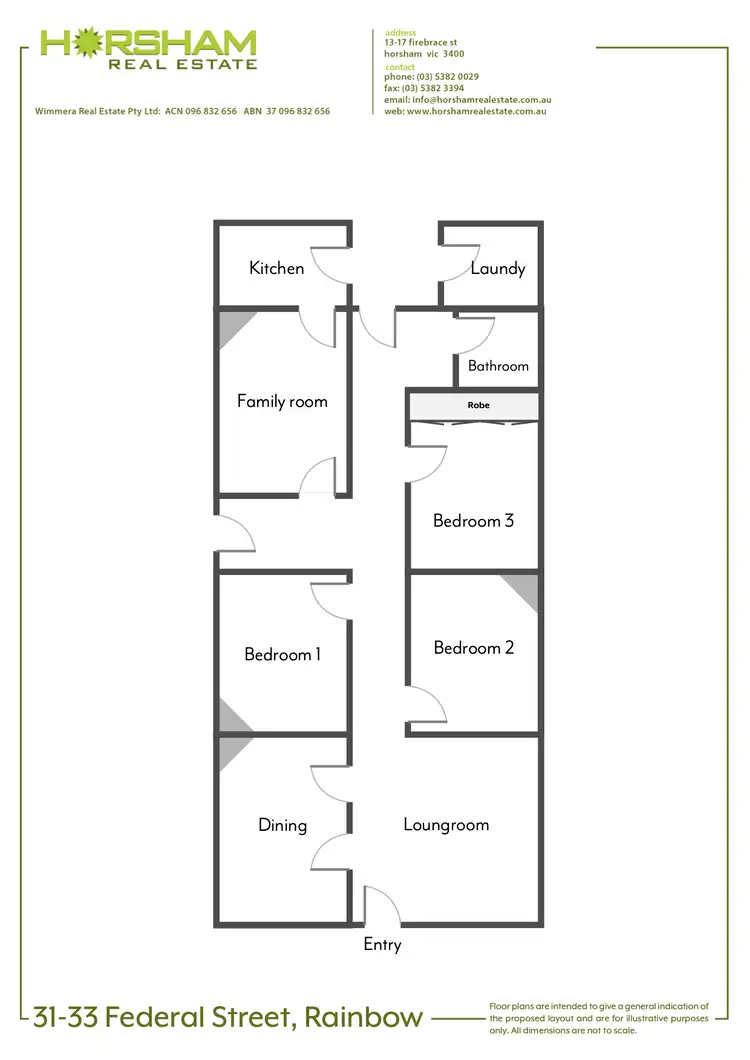 Floorplan of Homely house listing, 31-33 Federal Street, Rainbow VIC 3424