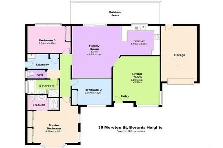 Floorplan of Homely house listing, 35 Moreton Street, Boronia Heights QLD 4124