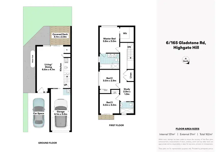 Floorplan of Homely townhouse listing, 6/165 Gladstone Road, Highgate Hill QLD 4101