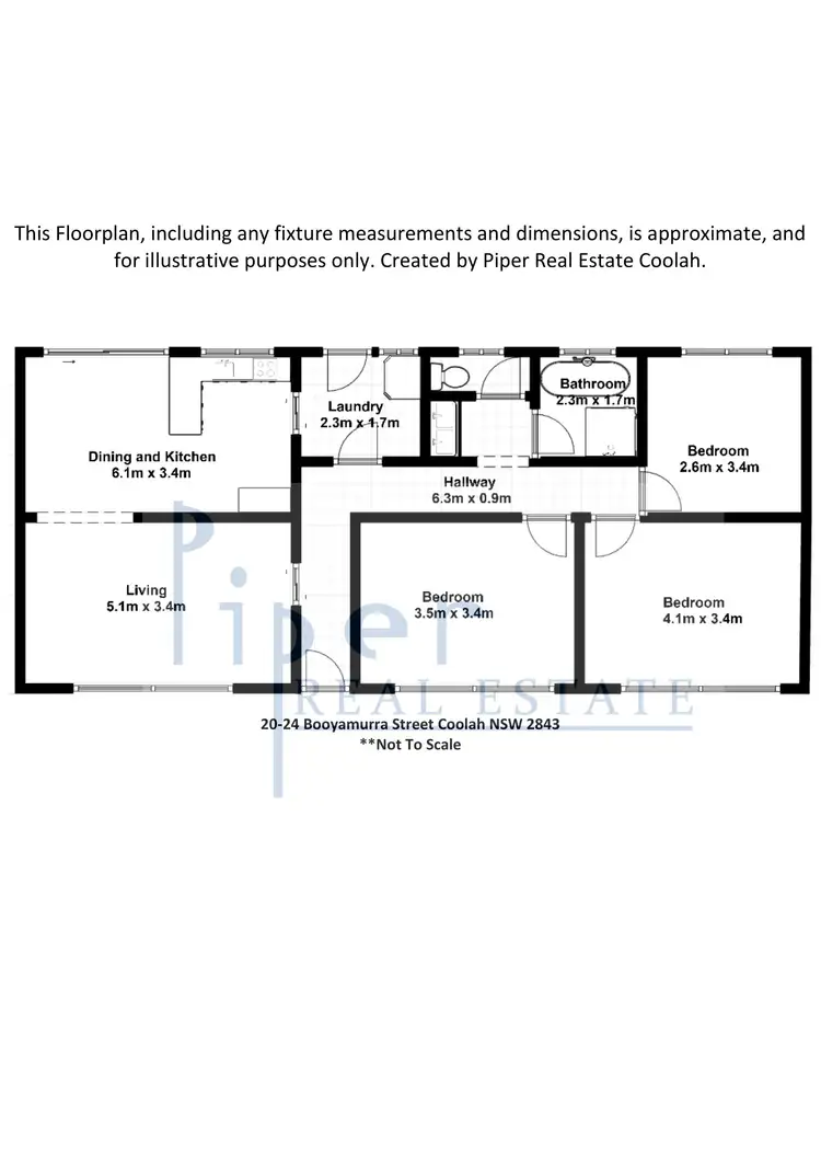Floorplan of Homely house listing, 20-24 Booyamurra Street, Coolah NSW 2843