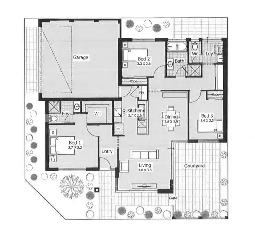 Floorplan of Homely house listing, 3 Pyke Way, Piara Waters WA 6112