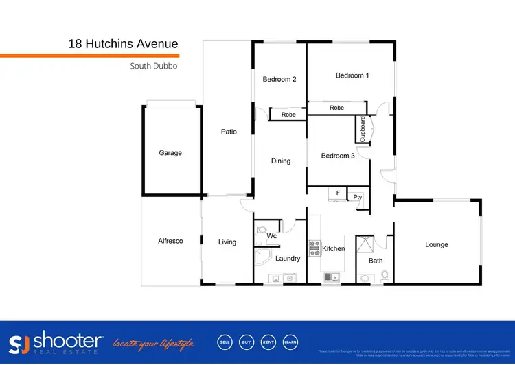Floorplan of Homely house listing, 18 Hutchins Avenue, Dubbo NSW 2830