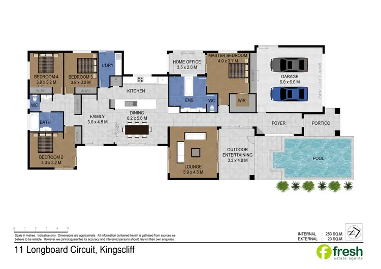 Floorplan of Homely house listing, 11 Longboard Cct, Kingscliff NSW 2487