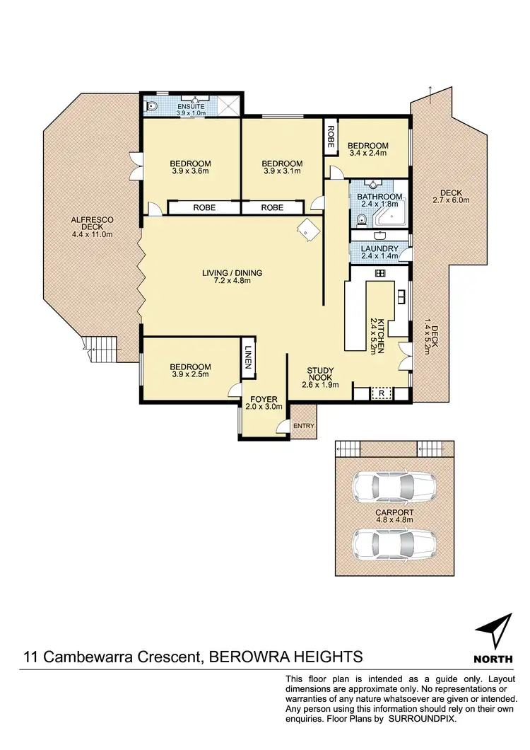 Floorplan of Homely house listing, 11 CAMBEWARRA CRESCENT, Berowra Heights NSW 2082