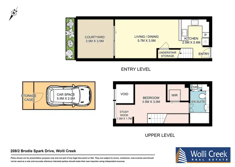 Floorplan of Homely apartment listing, 208/2 Brodie Spark Drive, Wolli Creek NSW 2205