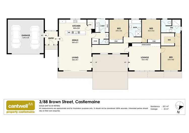 Floorplan of Homely house listing, 3/88 Brown Street, Castlemaine VIC 3450
