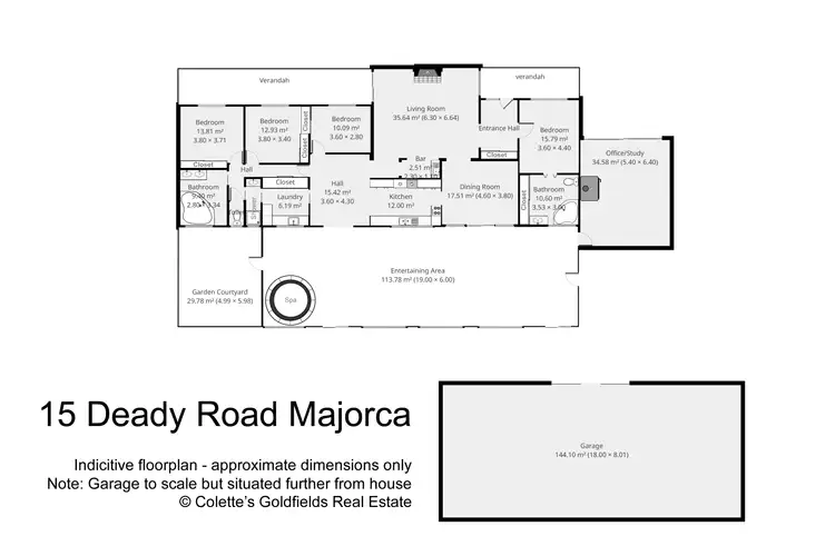 Floorplan of Homely rural property listing, 15 Deady Road, Majorca VIC 3465