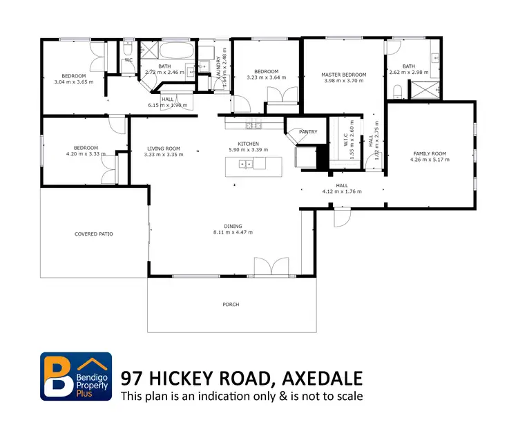 Floorplan of Homely rural property listing, 97 Hickey Road, Axedale VIC 3551