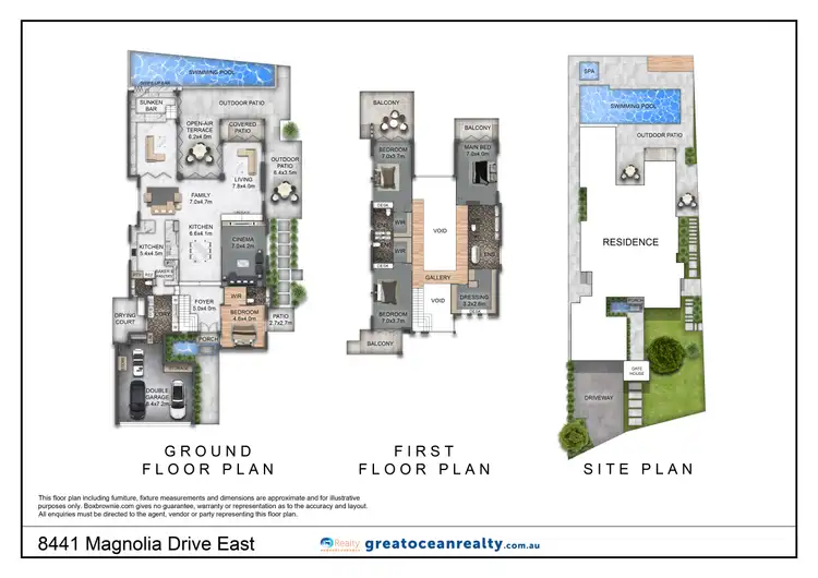 Floorplan of Homely house listing, 8441 Magnolia Drive, Hope Island QLD 4212