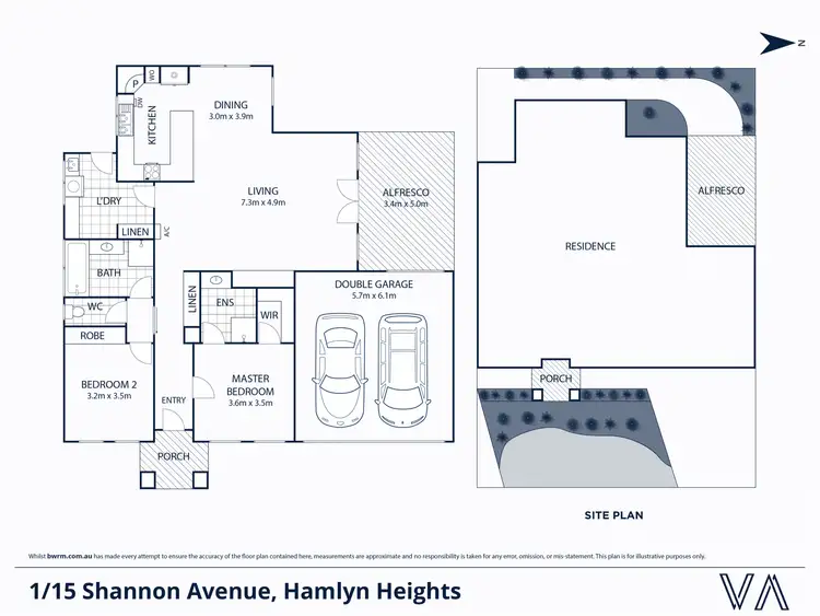 Floorplan of Homely unit listing, 1/15 Shannon Avenue, Hamlyn Heights VIC 3215